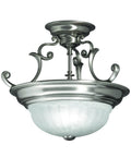 Semi-Flush Mount Light Satin Nickel T747