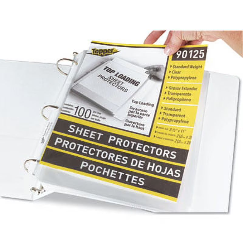 Clear Letter Sheet Protectors, 100/Box S813802