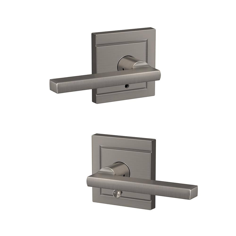 Satin Nickel Finish Passage and Privacy Lock Lever T965