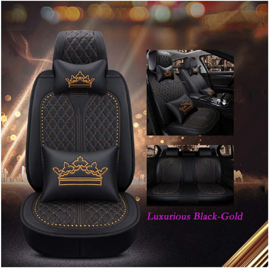 Black-Pink Car Seat Covers Full Set L366