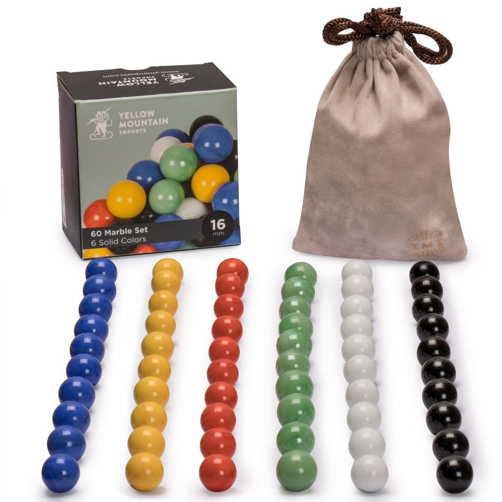 60 Pieces Chinese Checkers Glass Marbles Set D764