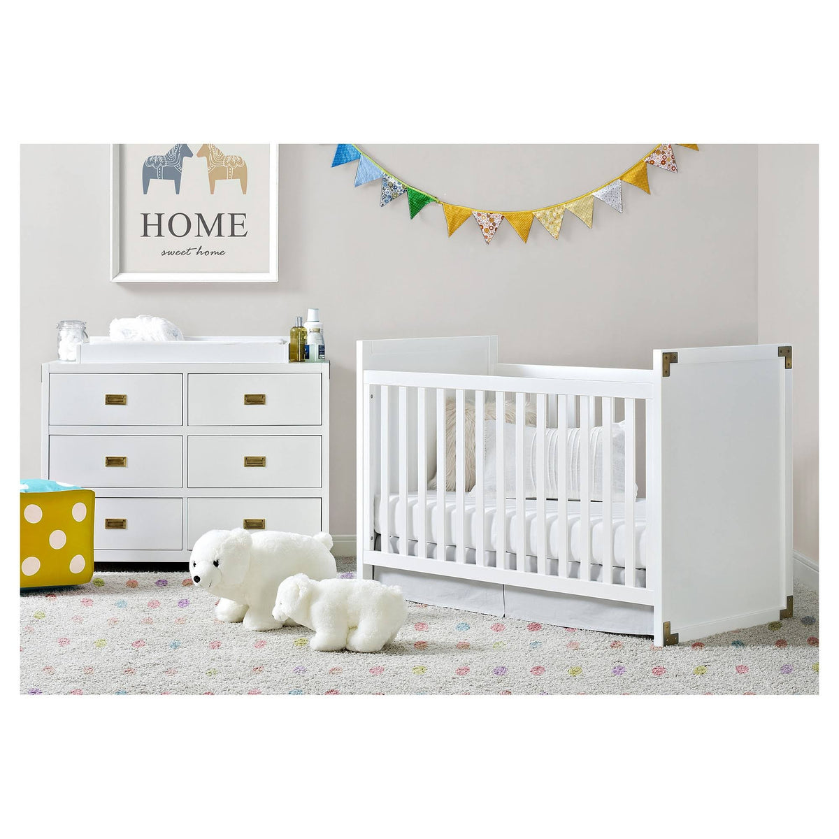 White Campaign Dresser H1242