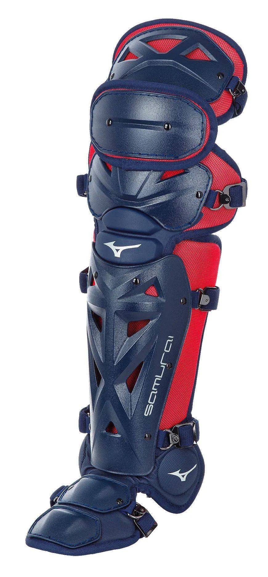 Navy Red 14.5 inch Youth Shin Guards Z388506