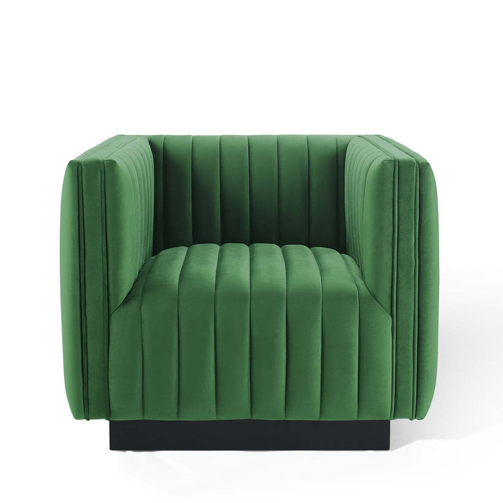 Emerald Performance Velvet Accent Armchair P67177