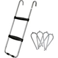 40 inch Wide-Step Trampoline Ladder with Wind Stakes O191910