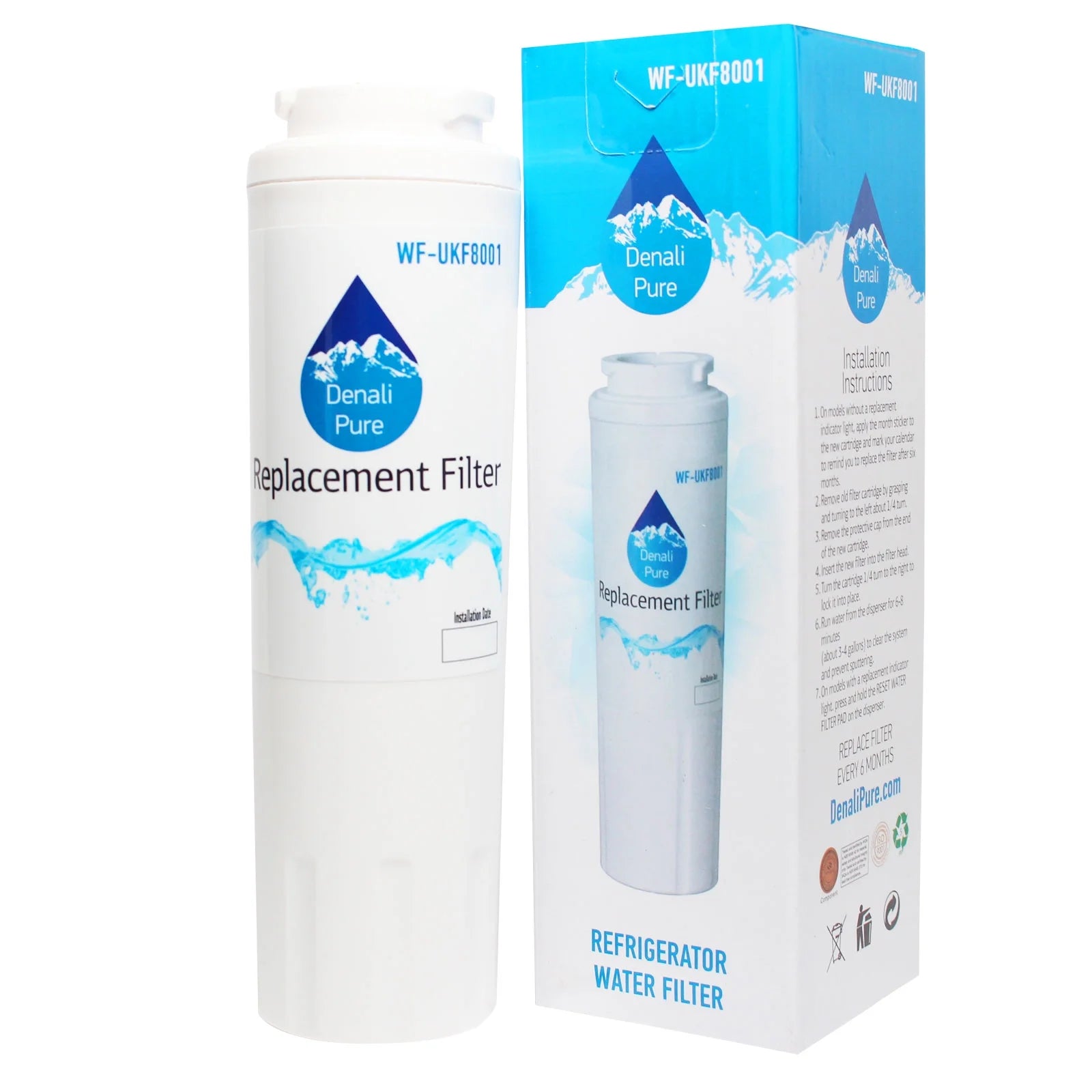 2-Pack Replacement Refrigerator Water Filter Cartridge T43705