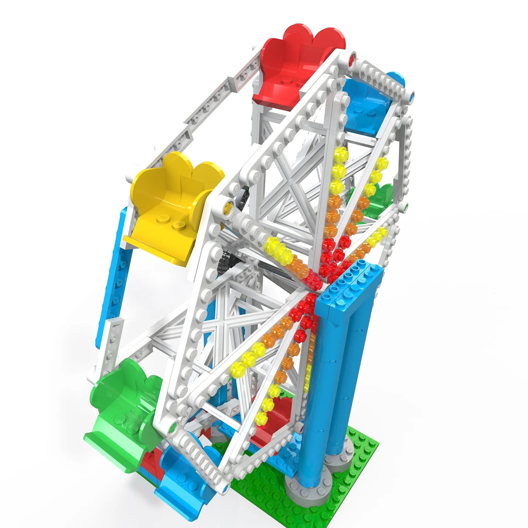 227 Pieces Brick Building Set Amusement Park Ride Model L91605