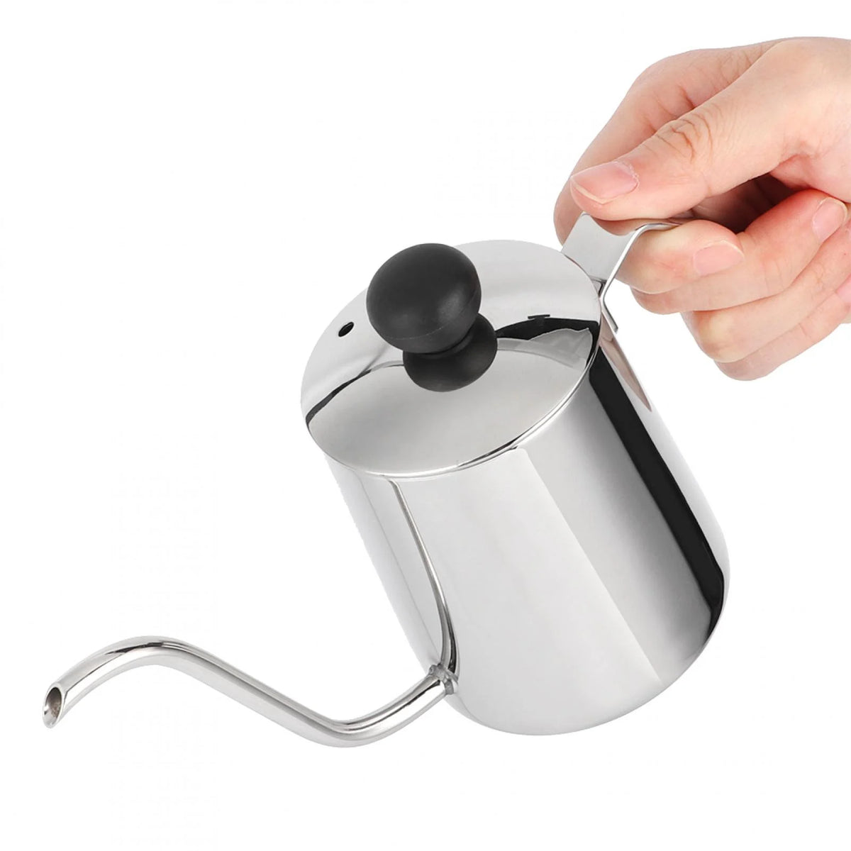 250ml Stainless Steel Coffee Pot with Lid Y4118