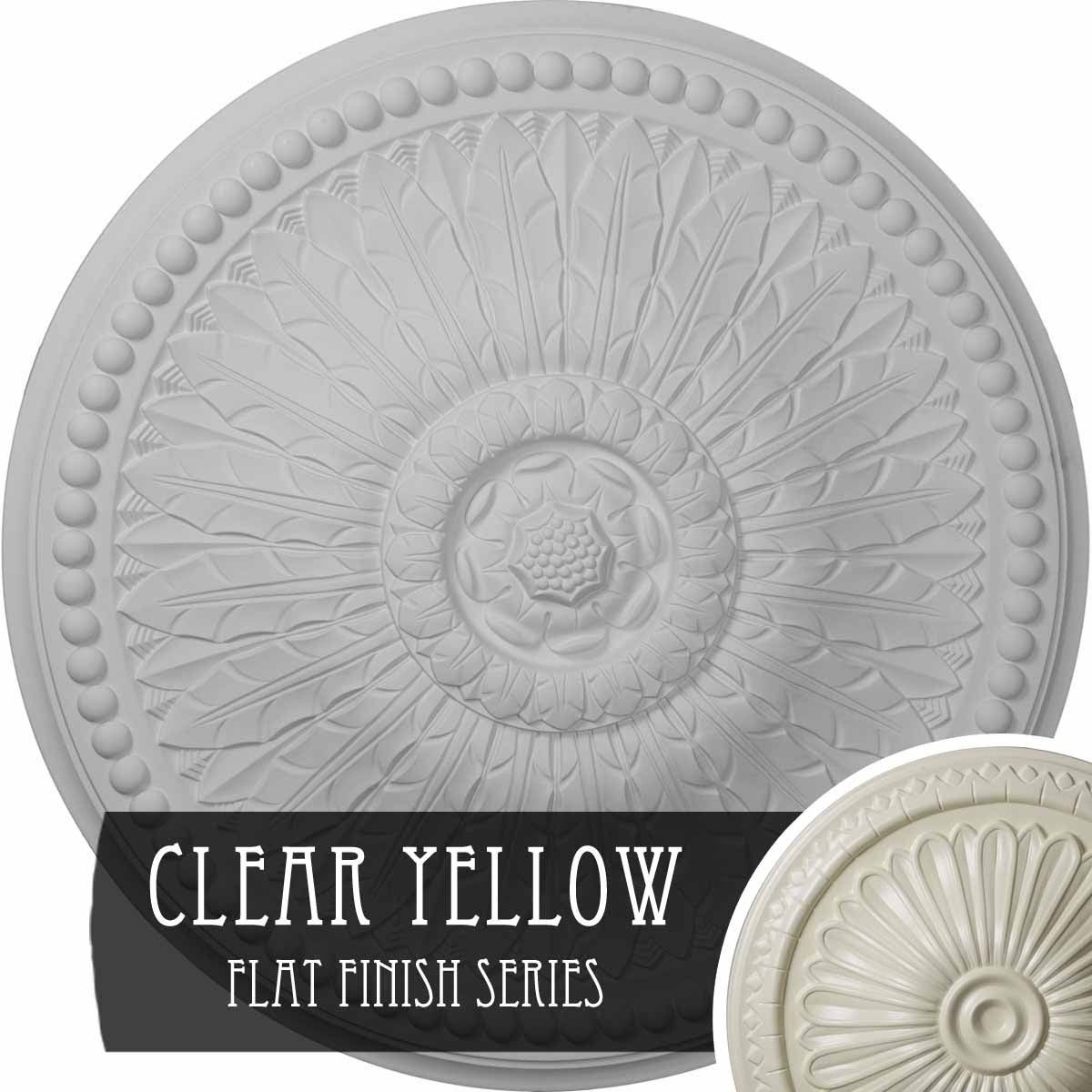 29 3/8x22OD x 2 7/8x22P Ceiling Medallion (Clear Yellow) A38747