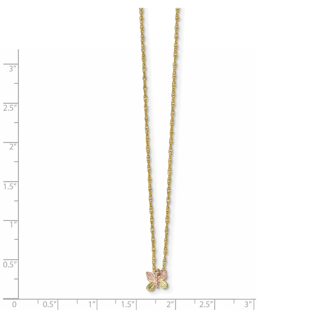 Black Hills Gold Butterfly Necklace G864
