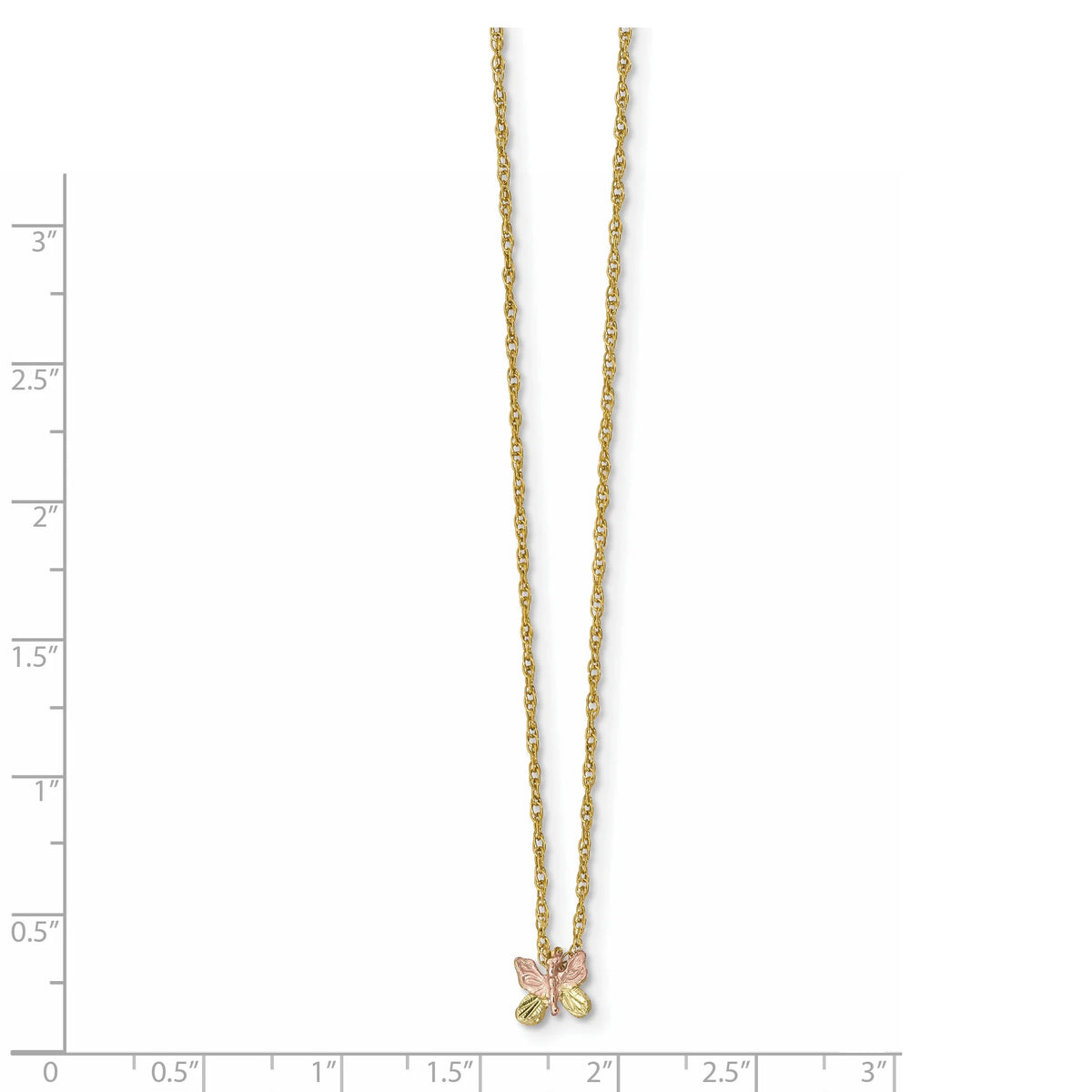 Black Hills Gold Butterfly Necklace G864