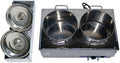 1500W Commercial Food Warmer Bain Marie Steam Table 2 Pots M686