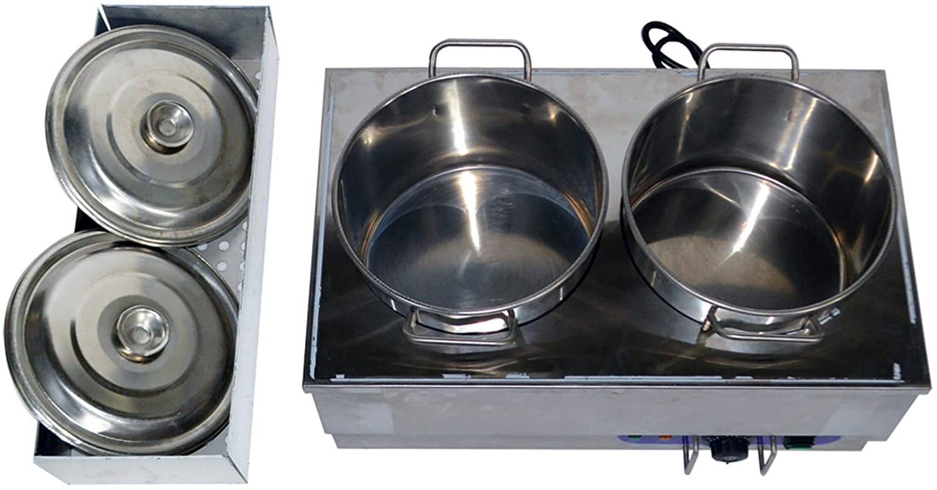 1500W Commercial Food Warmer Bain Marie Steam Table 2 Pots M686