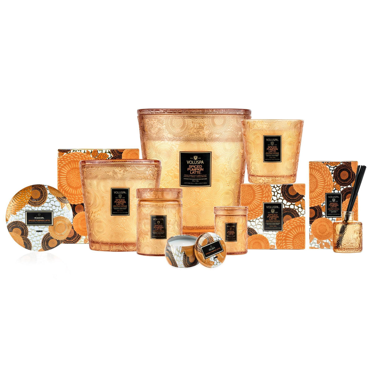 Spiced Pumpkin Latte 3 Wick Hearth Candle U48537