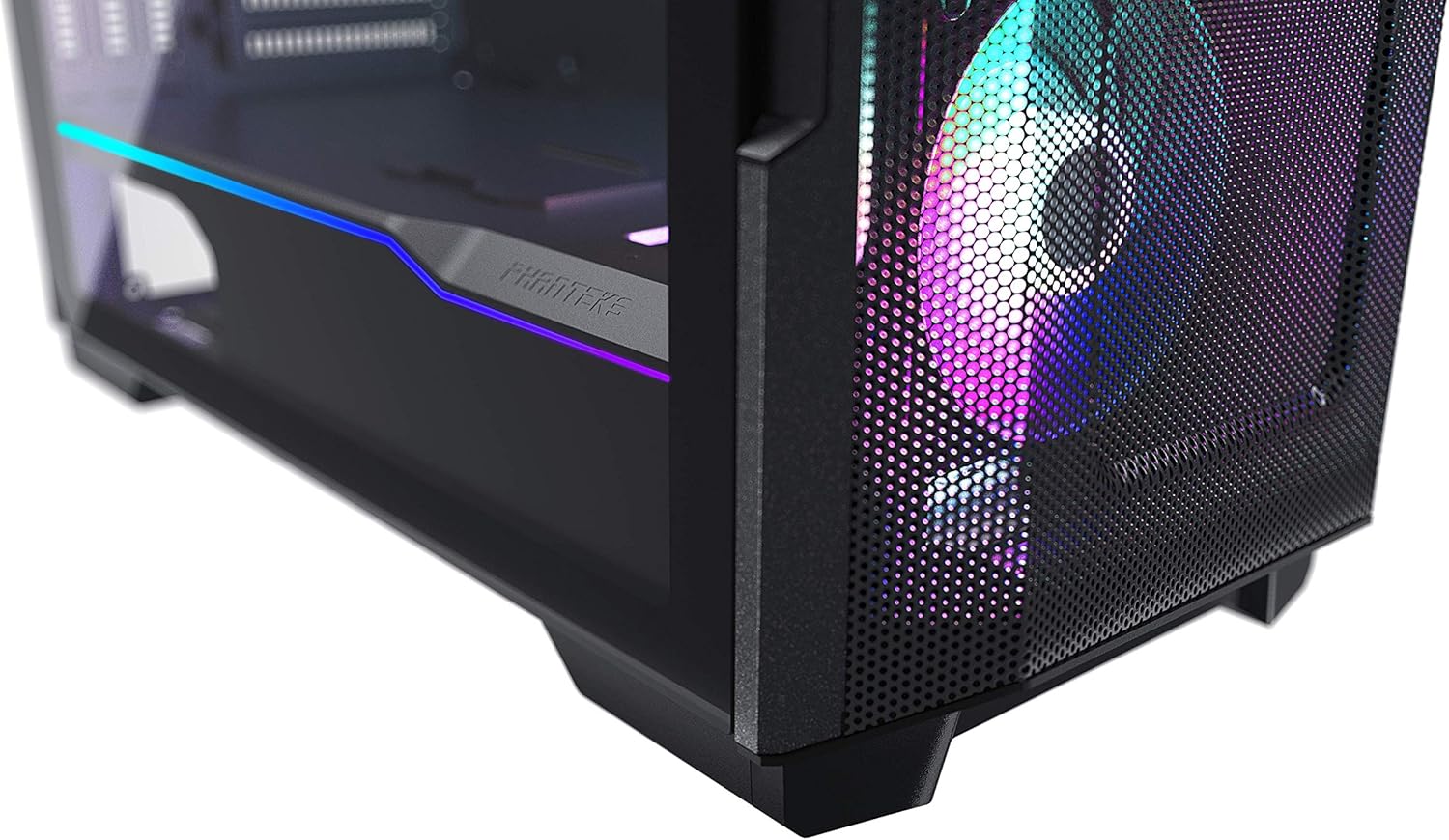 Black ATX Mid-Tower Case with Tempered Glass V86307