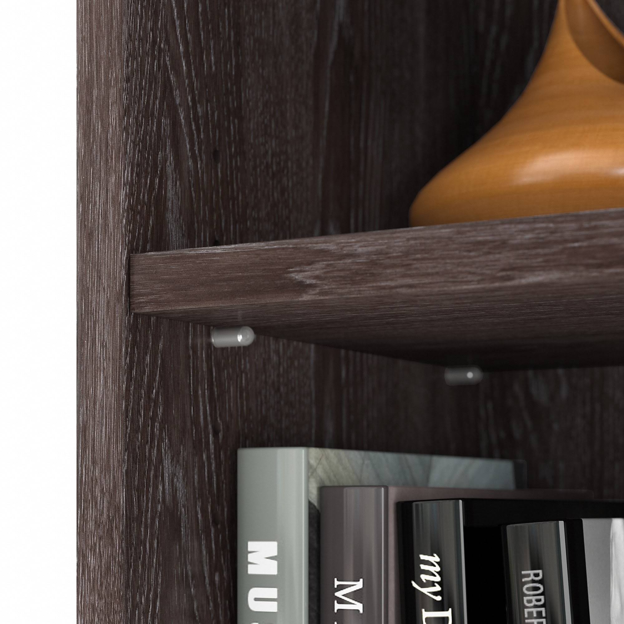 Charcoal Gray 5 Shelf Bookcase Y82510