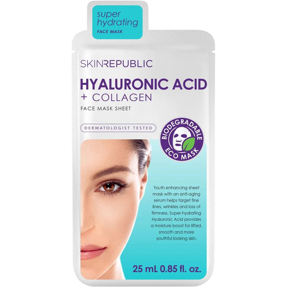 Hyaluronic Acid & Collagen Face Mask 25ml W997388