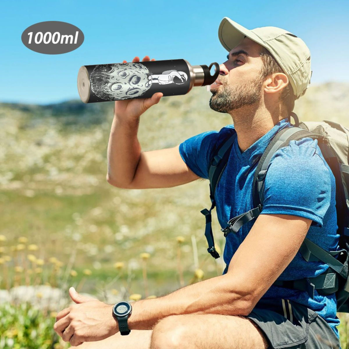 Stainless Steel Insulated Water Bottle with Straw Lid V44252