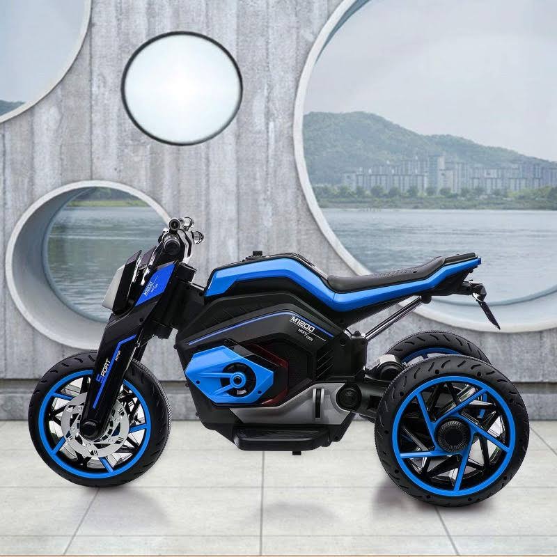 12V Kids Ride on Motorcycle Electric Three-Wheeled Toy Bike Car with MP3 Horns W108