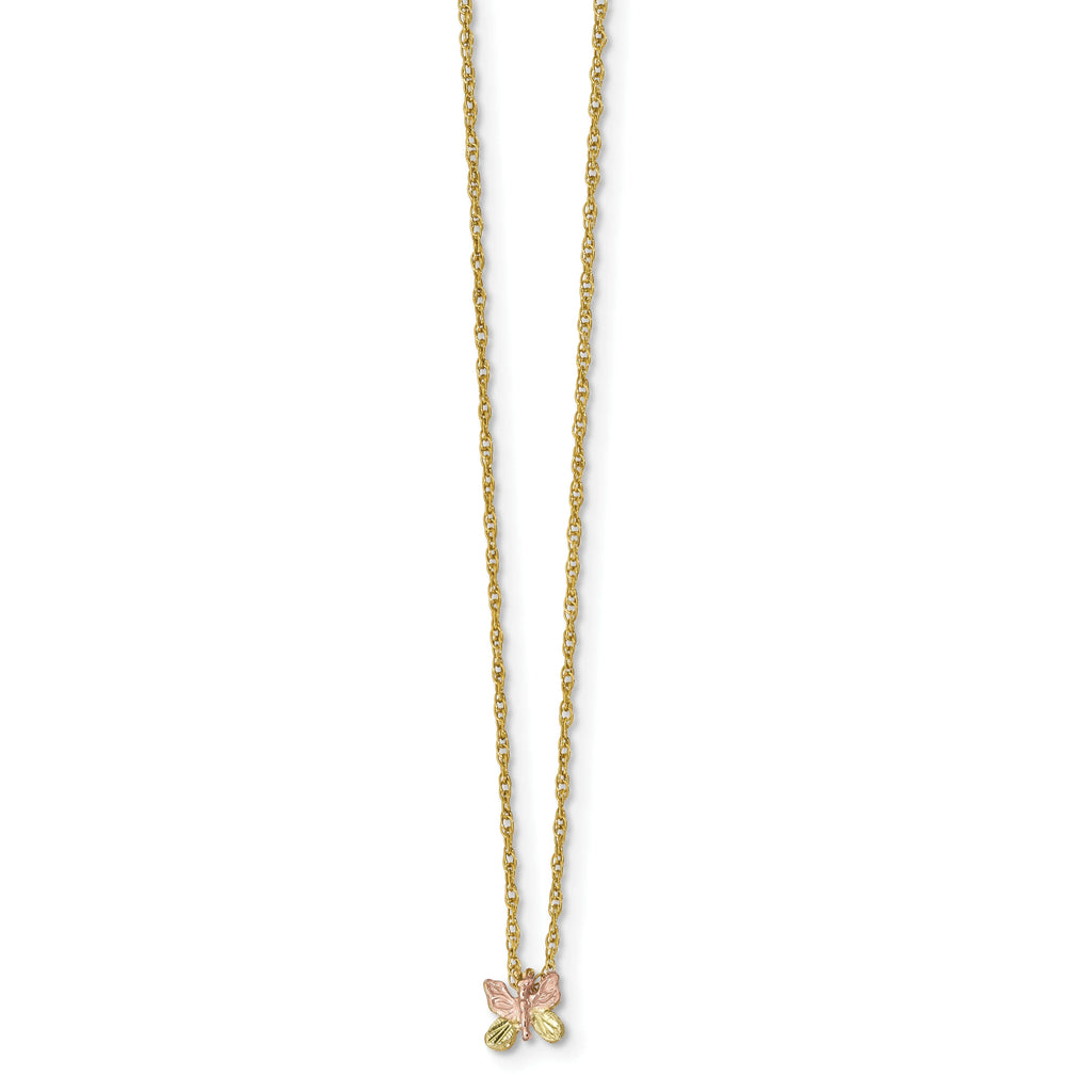 Black Hills Gold Butterfly Necklace G864