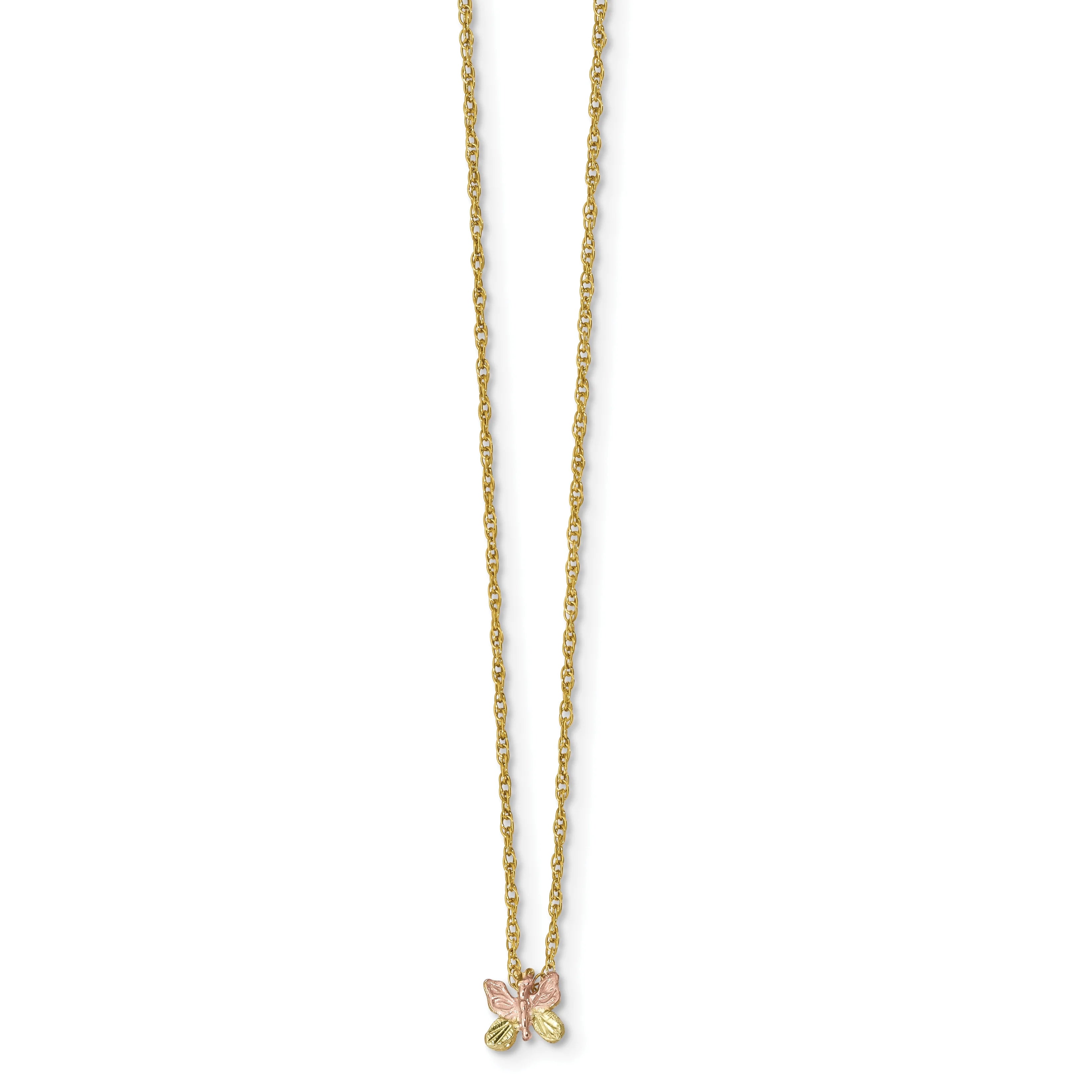 Black Hills Gold Butterfly Necklace G864