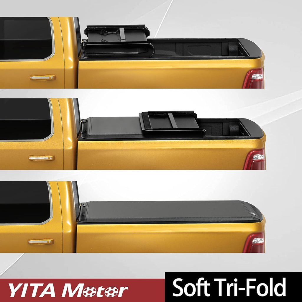 Soft Tri Fold Truck Bed Tonneau Cover A4086