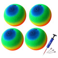 8.5"/10" Inflatable Playground Balls 4 Pack Rainbow Color M701