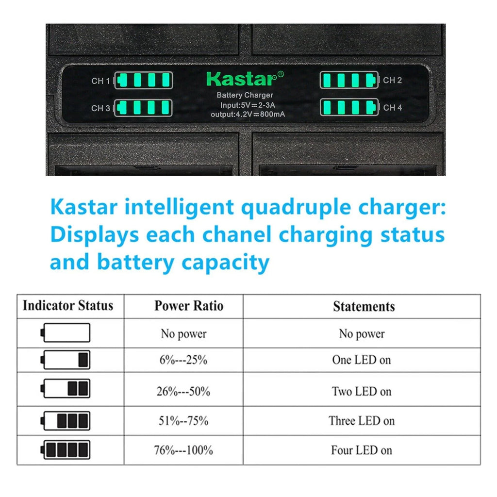 2-Pack Battery and Quadruple Charger S671