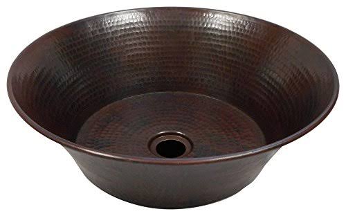 Copper Metal Circular Vessel Bathroom Sink L790992