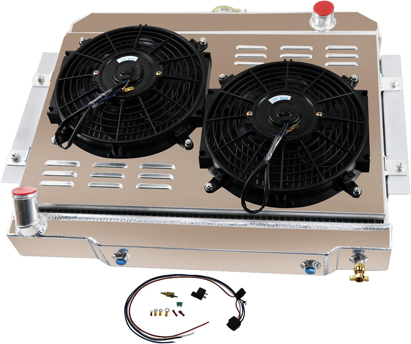 Aluminum 3 Row Radiator Shroud Fans W843