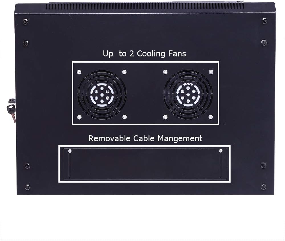 12U 19 Inch Network Enclosure Server Equipment Rack with Cooling Fan G79076