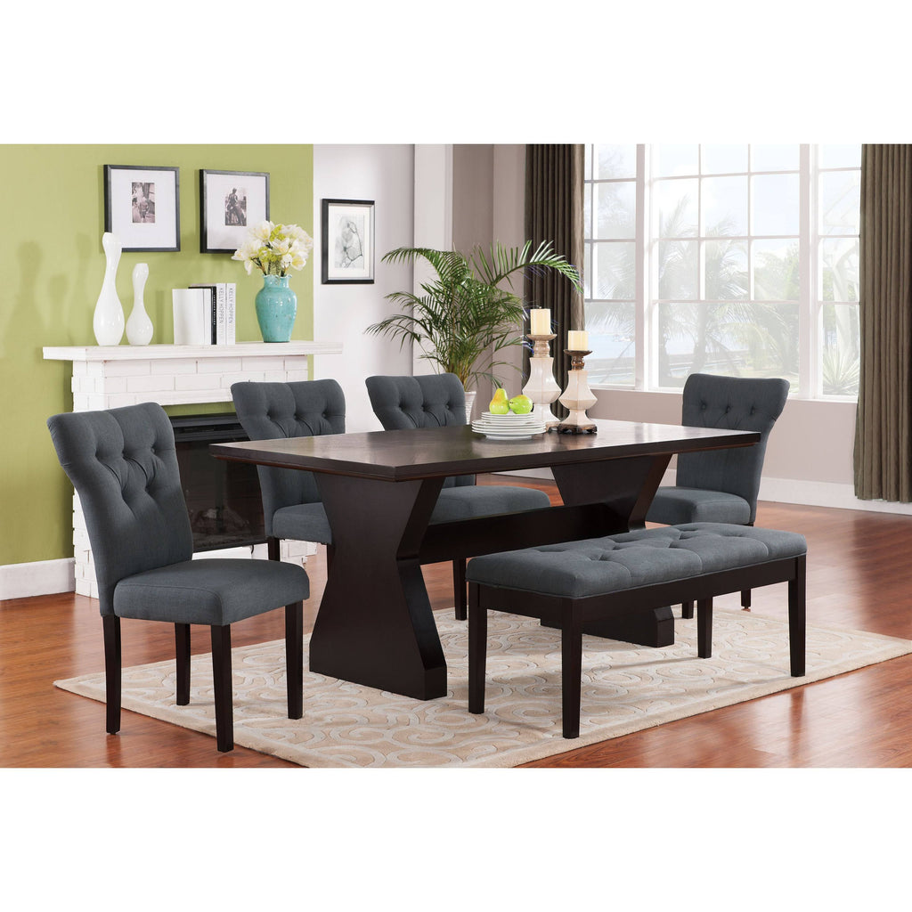 Espresso Brown Side Chair - 2 count V21283