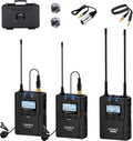 UHF Wireless Lavalier Microphone with Real-time Storage, Dual-Channel O67728
