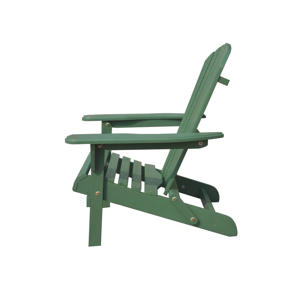 Set of 2 Folding Adirondack Chair Sea Green X298