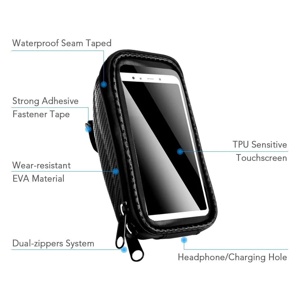 Bike Frame Bag with Touchscreen Phone Case C508