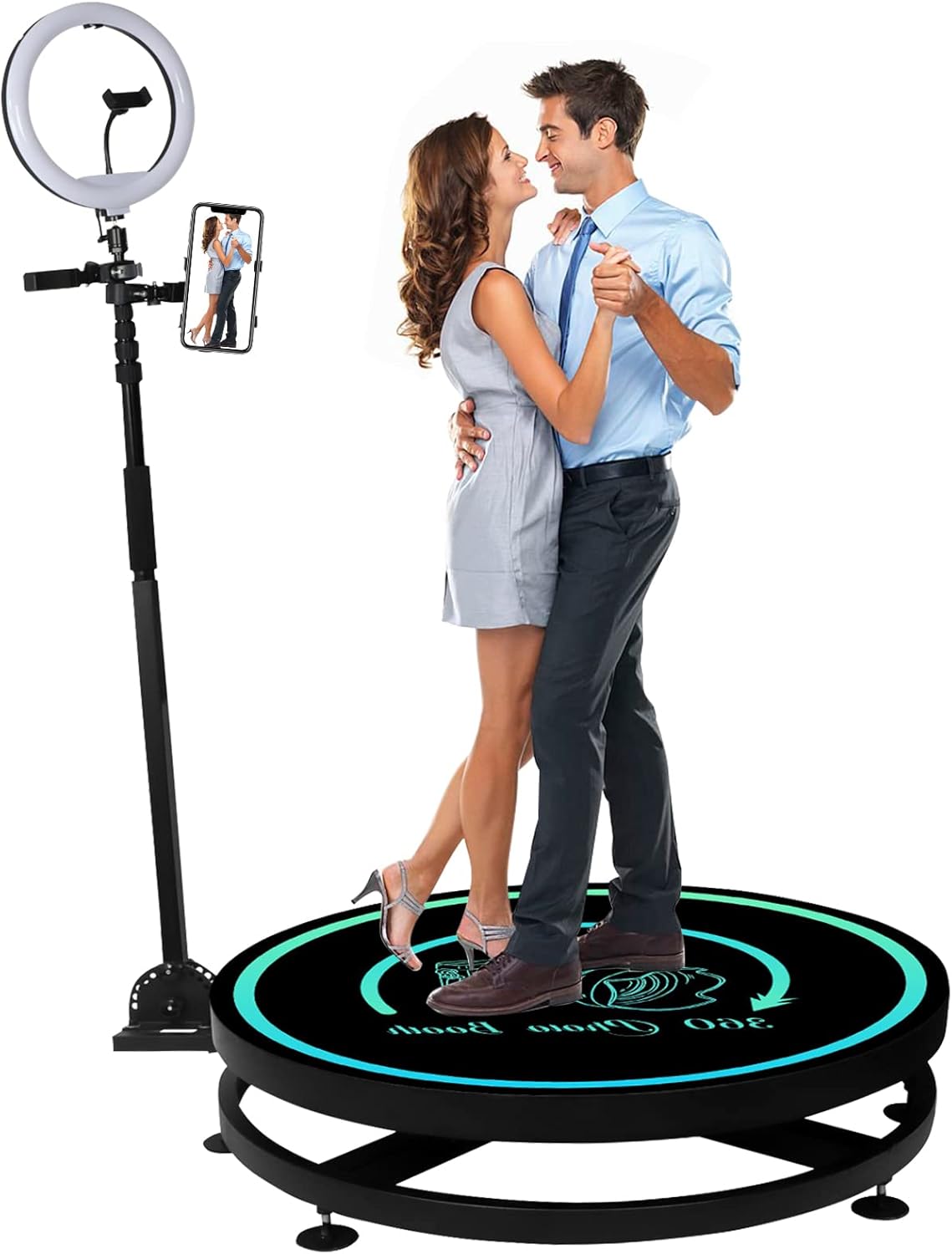 360 Photo Booth Machine with Ring Light Z980031