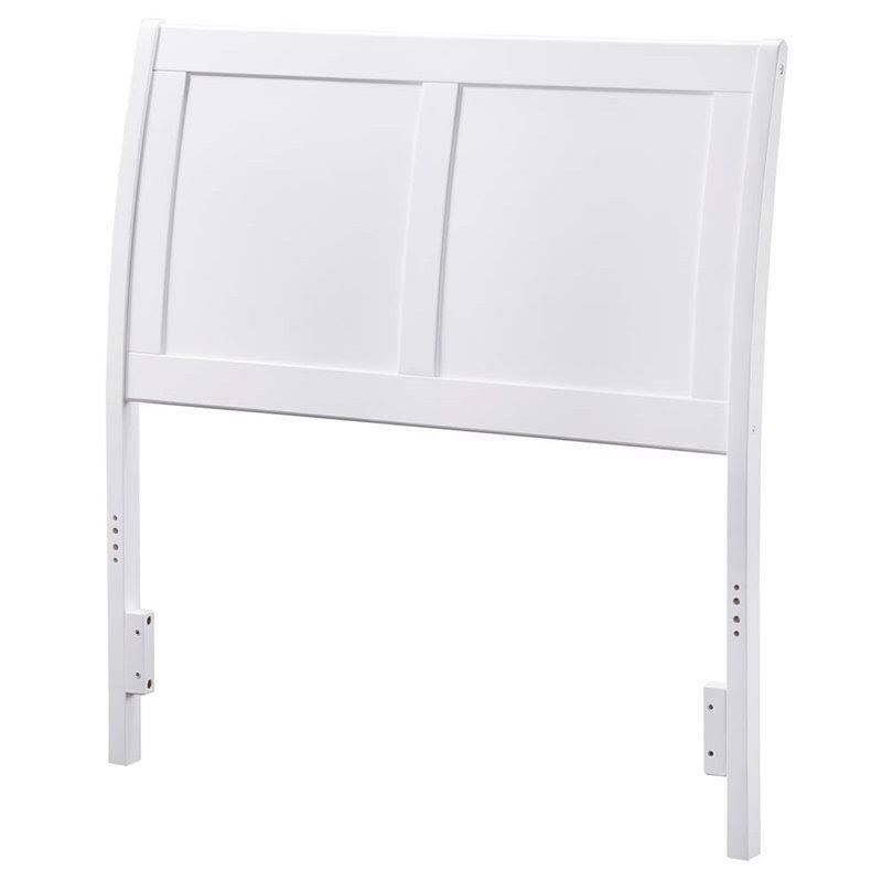 Twin Sleigh Headboard in White W434