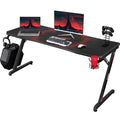 Carbon Fiber Gaming Desk with Mouse Pad P860420
