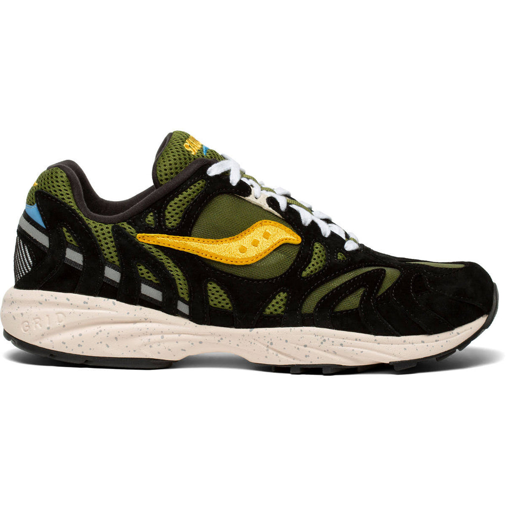 Black/Yellow Saucony Sneakers O2162