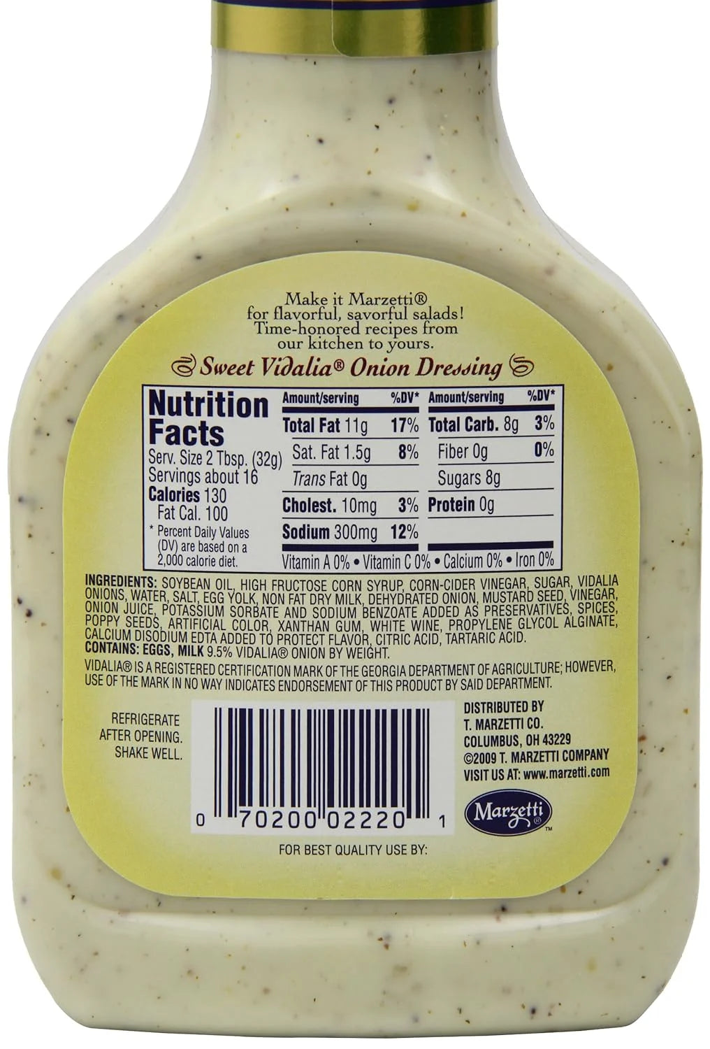 16 Ounce Sweet Vidalia Onion (Pack Of 6) G8077