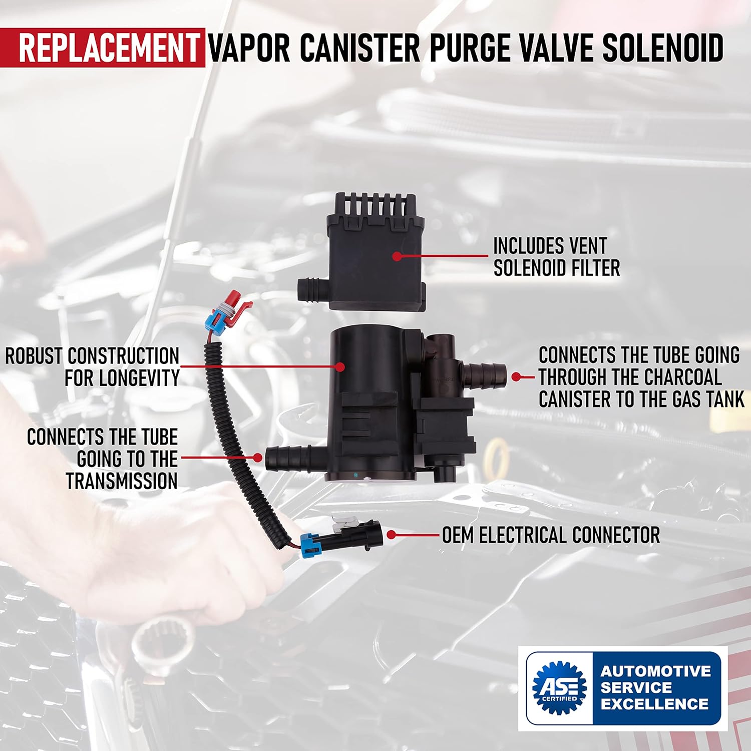 Vapor Canister Purge Valve Solenoid Pack of 2 T9507