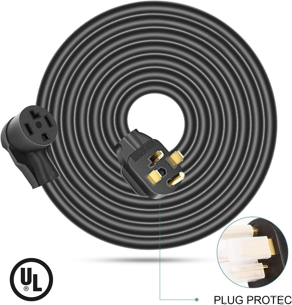Dryer Extension Cord 4 Prong, 30 Amp, NEMA 14-30P to 14-30R, 125V/250V, 25 Feet G7066