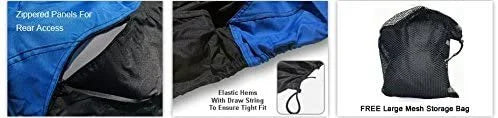 Blue/Black Trailerable Jet Ski Cover with Trailer Straps and Storage Bag H97810