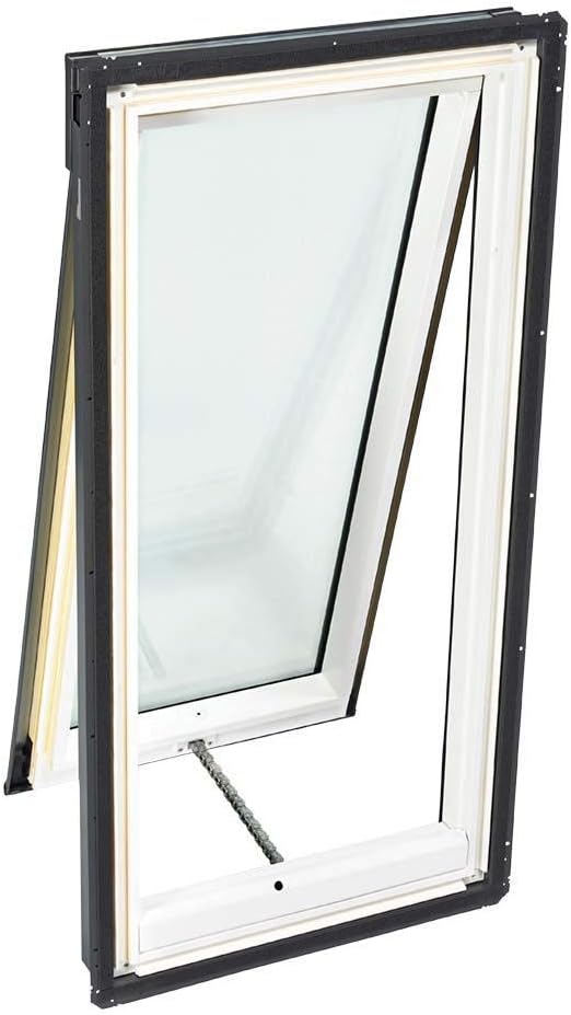 21-1/2 Inch x 46-1/4 Inch Laminated Manual Venting Deck Mounted Skylight V1205