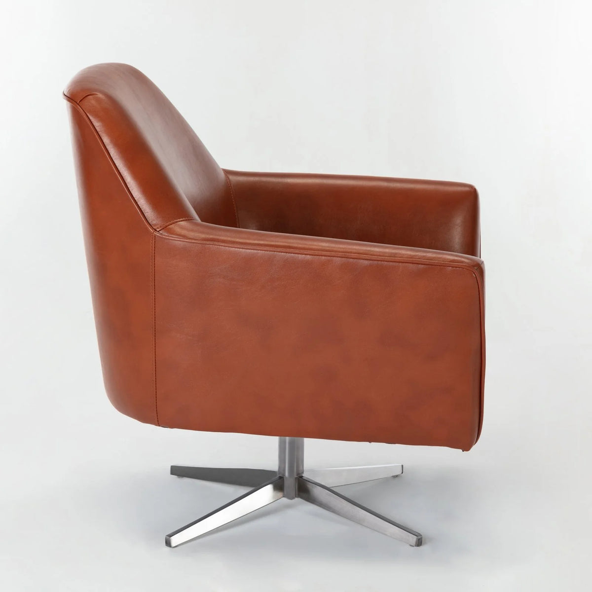 Leather Swivel Armchair C6346