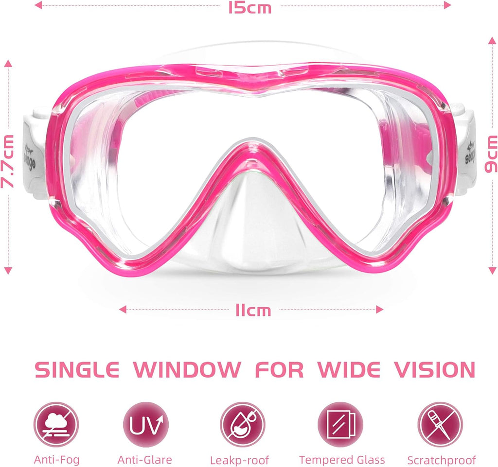 Kids Swim Goggles Snorkel Diving Mask D3029