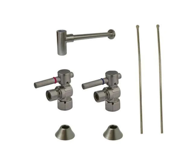 Satin Nickel Sink Trim Kit with P-Trap A725