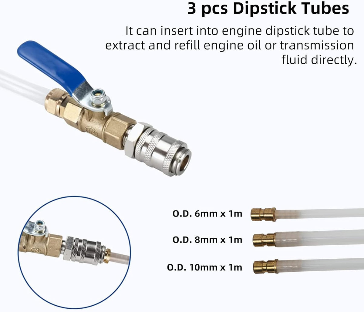 8L Pneumatic Transmission Fluid Pump with 20 PCS Filling Adapters P502