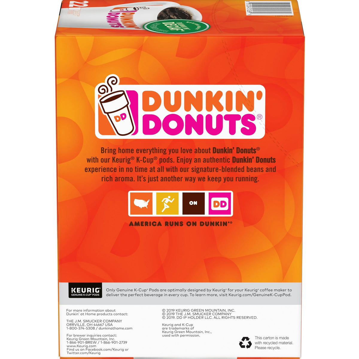88 Keurig K-Cup Pods Decaf Medium Roast Coffee I738014