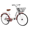 White 26 Inch Foldable Cruiser Bike O777268